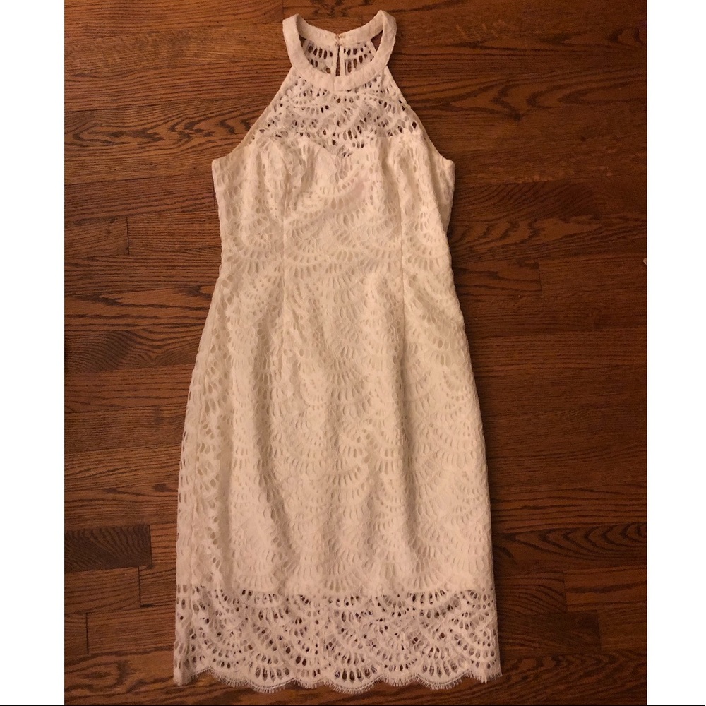 Lily Pulitzer Kenna Halter Dress, white, 2